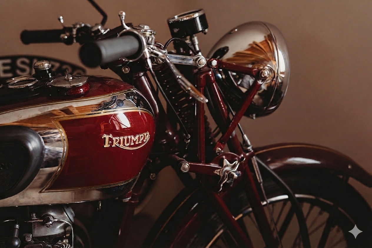 Historická motorka - Triumph